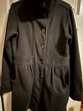 Patagonia Black Women's Fleece Button Coat